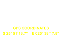 Branch Contact Details S 25° 51’13.7” E 025° 38’17.8” GPS COORDINATES